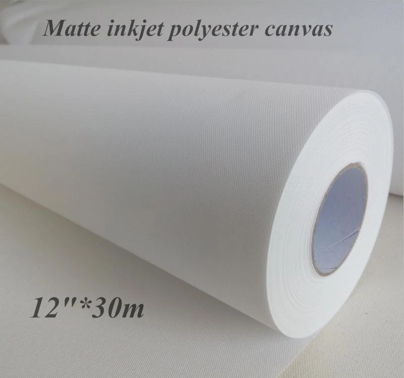 waterproof matte polyester canvas rolls for