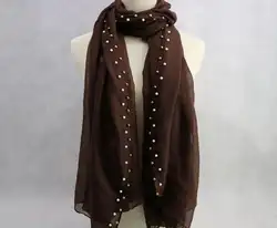 Длинный шарф жемчуга фиксированной Вискоза Шаль мягкая тюрбан шаль 180 см x 90 см много цветов 10 шт./лот Бесплатная доставка