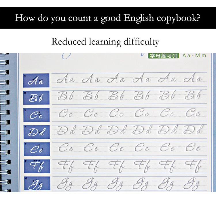 Английское копировальное письмо циркулярная книга для упражнений для взрослых жесткое перо занятия каллиграфией наклейки для взрослых слово итальянский курсик повторное использование слова