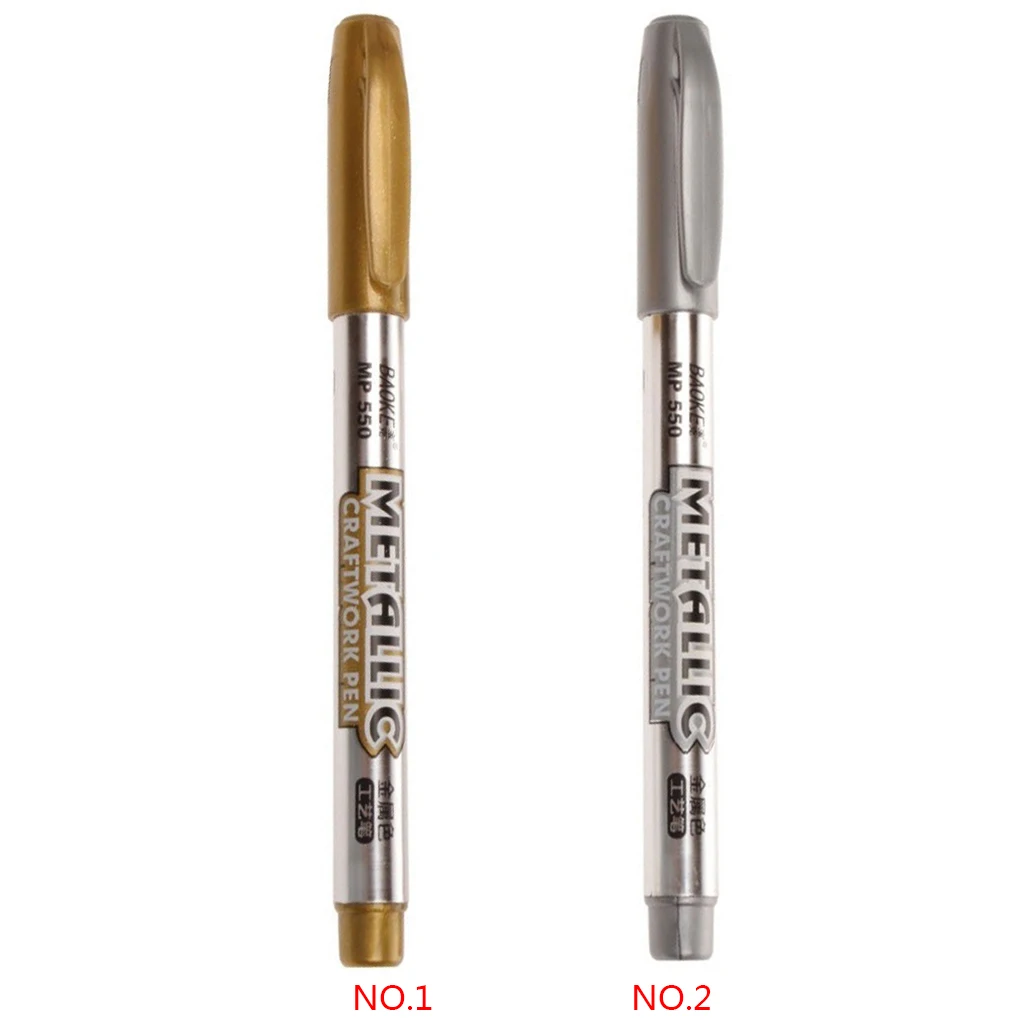 1 шт. ручка для рисования металлическая цветная ручка технология золото и серебро 1,5 мм ручка для рисования студенческие принадлежности маркер