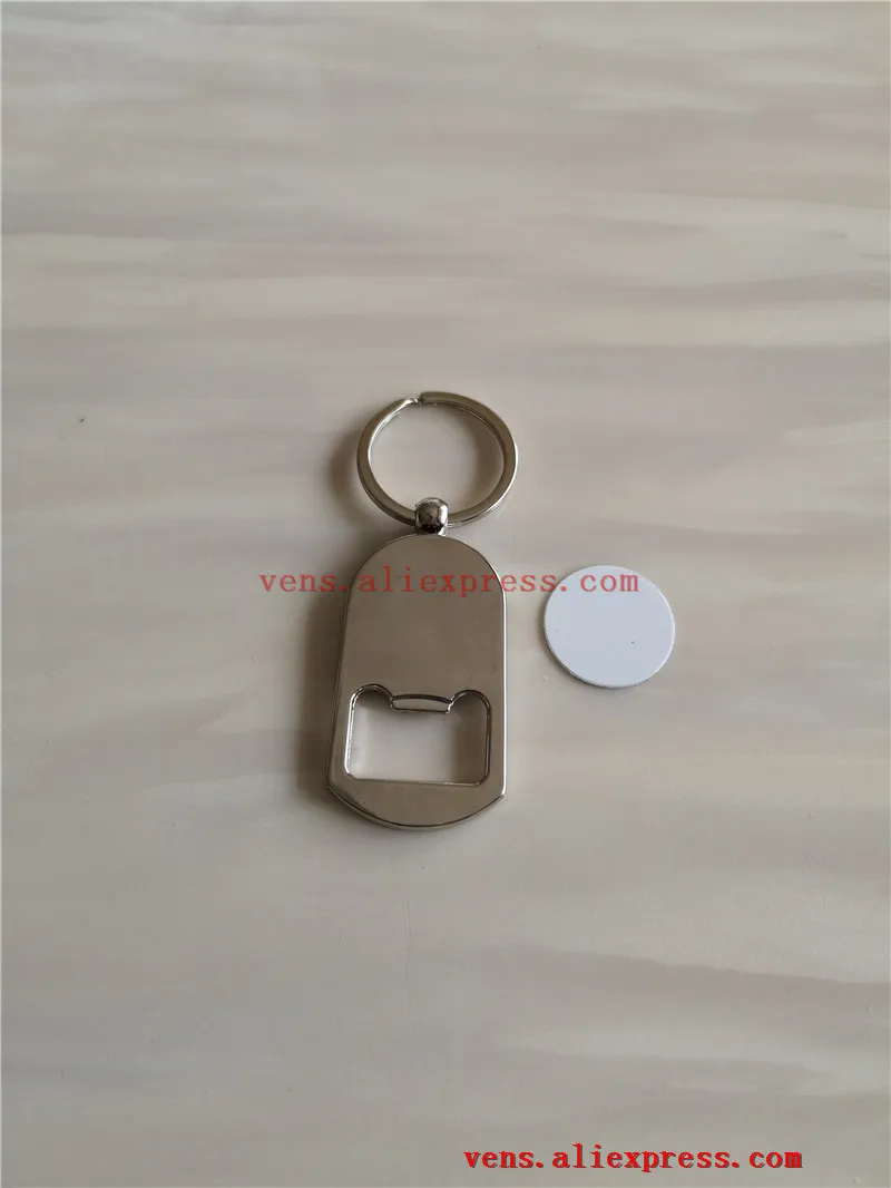 Сублимационная пустая цепочка для ключей металлическая открывалка для бутылок funciton брелок для ключей горячая передача печати расходные