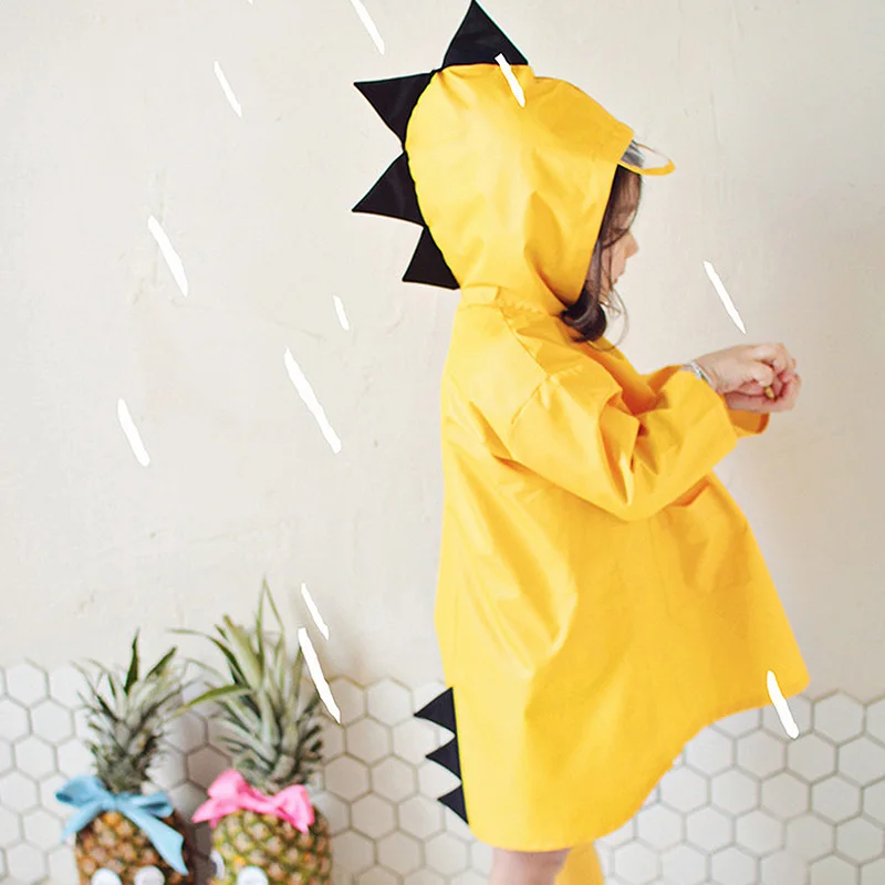

Children Raincoat Dinosaur Design Children Raincoat Rain Coat Poncho Waterproof Hooded Raincoat waterproof Rainy jacket