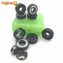 1/8/16 шт. Швейцарский BSB чернеют Si3n4 шариковый подшипник 608Z для ручной Спиннер игрушка миниатюрный 8x22x7 см черный шар 608Z Керамика подшипники