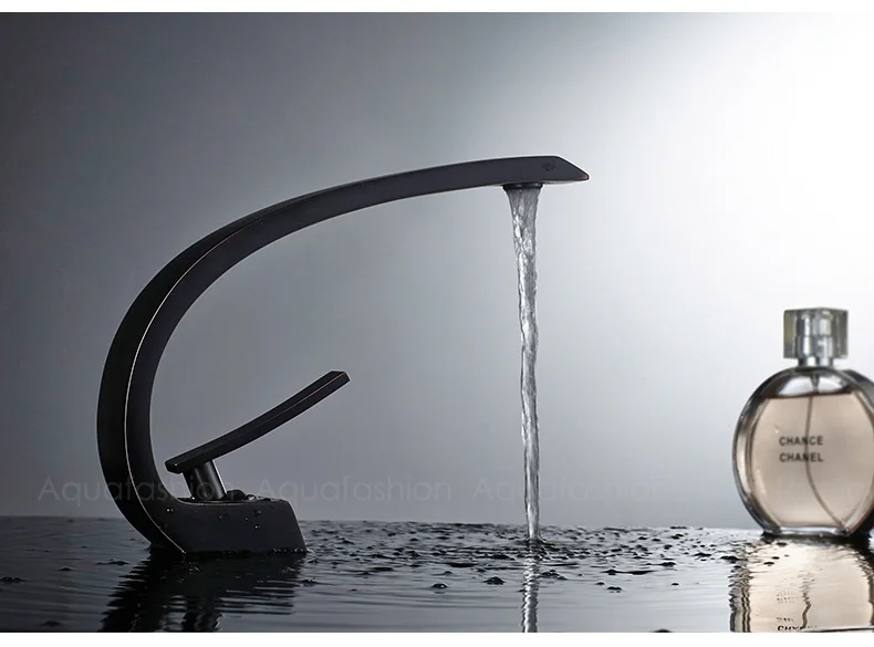 Modern Oil Rubbed Bronze Bathroom Sink Faucet Contemporary Brass Vanity Faucet Chrome Finish Basin Mixer Water Tap (10)