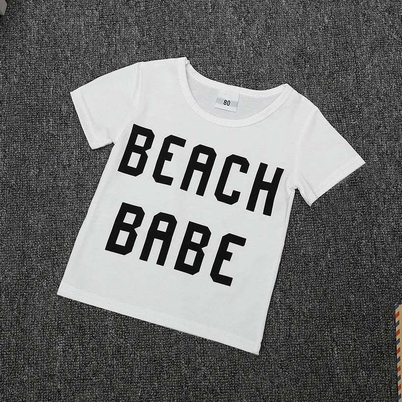 

New 2018 Summer Baby Girls T-shirt Cotton Short-Sleeved Casual T-shirts For Kids Children's Tops
