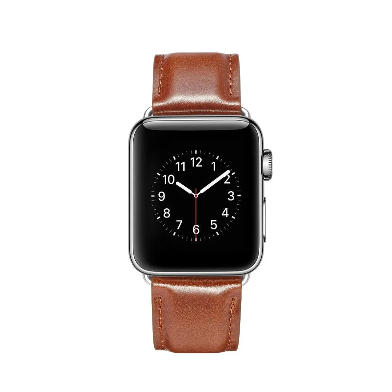 Ремешок Mling из натуральной кожи для Apple Watch 5 4 3 2 1 42 мм 38 44 40 браслет iWatch 1|Ремешки
