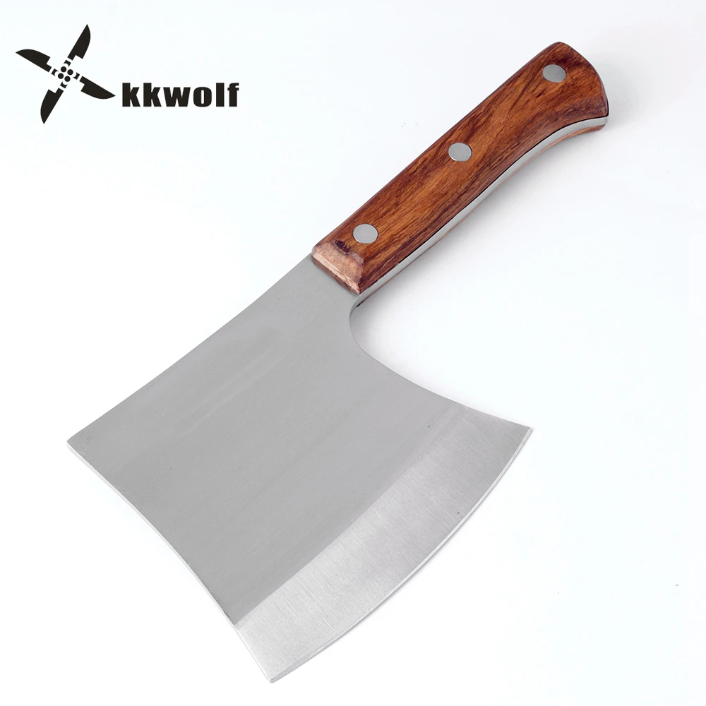 

KKWOLF Chopping bones Hatchet Splitting Axe camping Hunting fixed knife survival Tomahawk Broad Hammer Axe stainless steel Tools