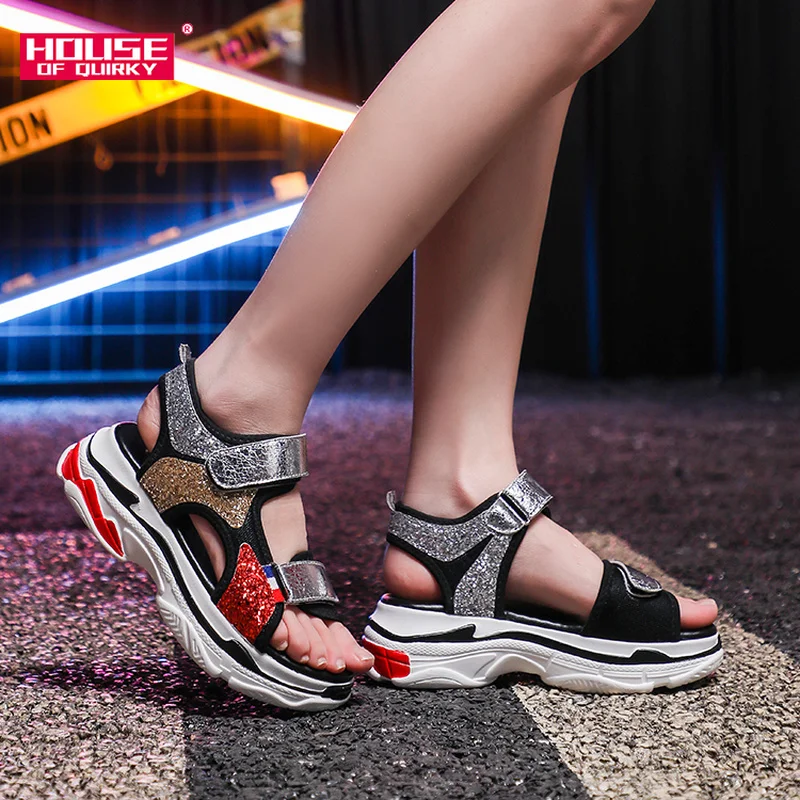 womens platform sport sandals
