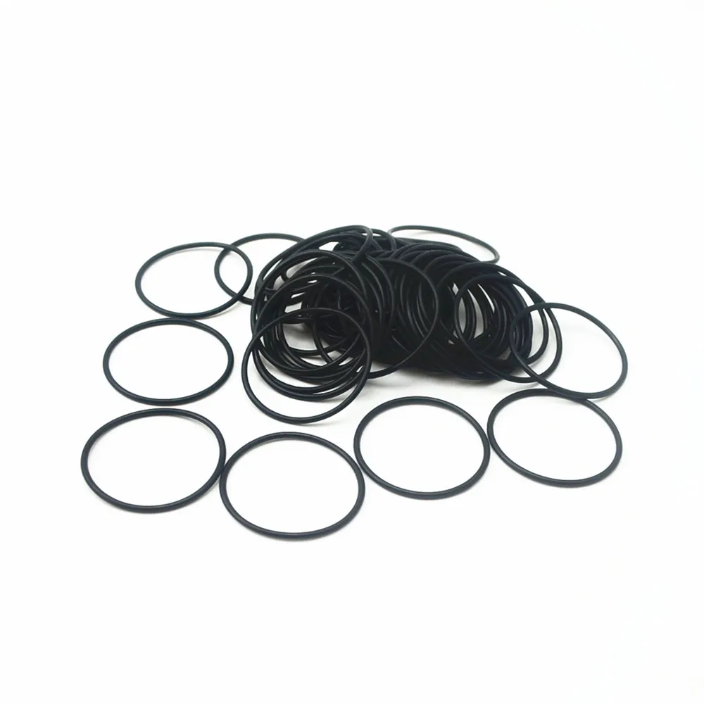 

100Pcs Black "O" Type Sealing Rubber Ring Gaskets 21/22/23/24/25/26/27/28/29/30 *2 MM