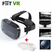 NEW FIIT VR 2N Google cardboard Version Virtual Reality 3D Glasses HD VR Glasses vr box vr park+white Bluetooth Mouse+Controller