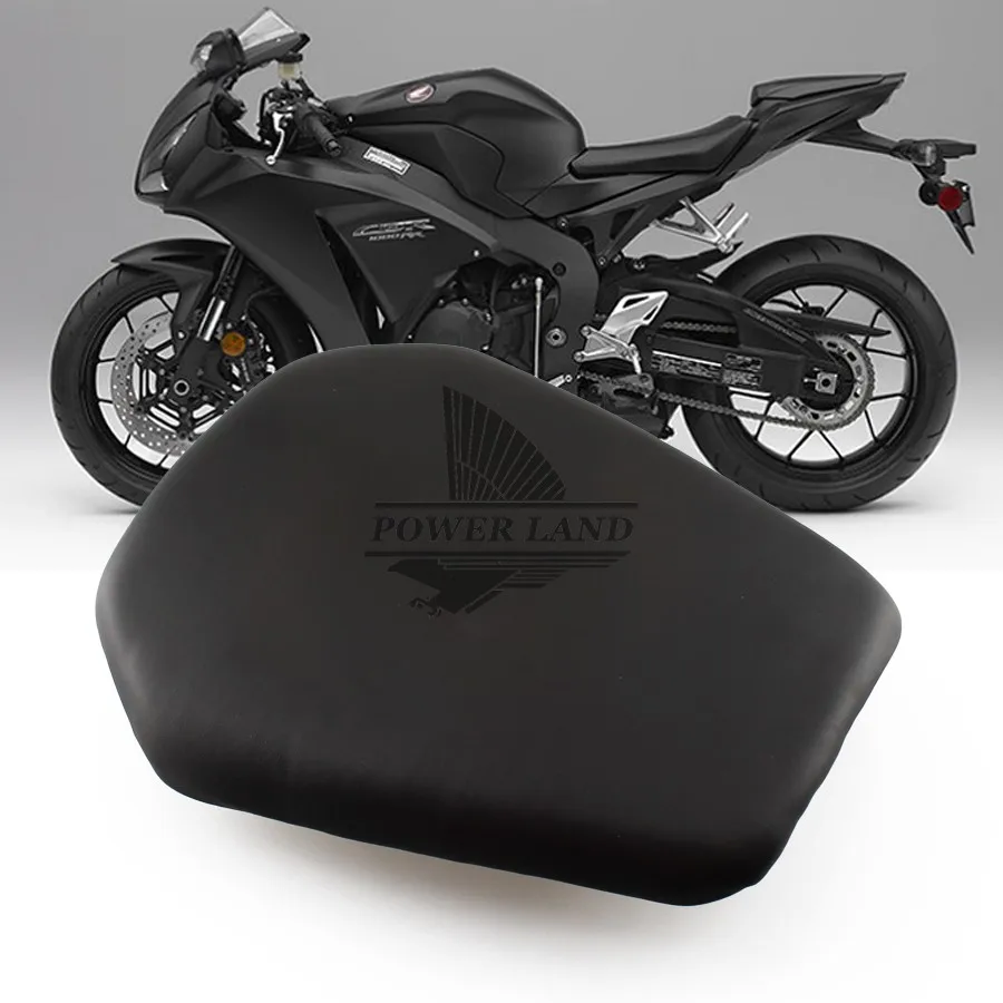 1pcs Motorcycle Seat Rear Passenger Seat Cushion Tail Pillion Pad Black