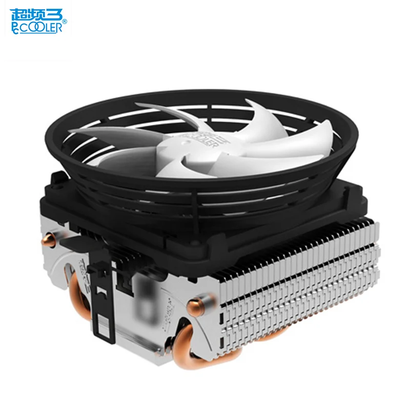 PcCooler V4 cpu cooler 2 heatpipe 3pin 10 см тихий вентилятор для AMD для Intel LGA 775 1151 1150 1155 1156 охлаждающий вентилятор радиатора