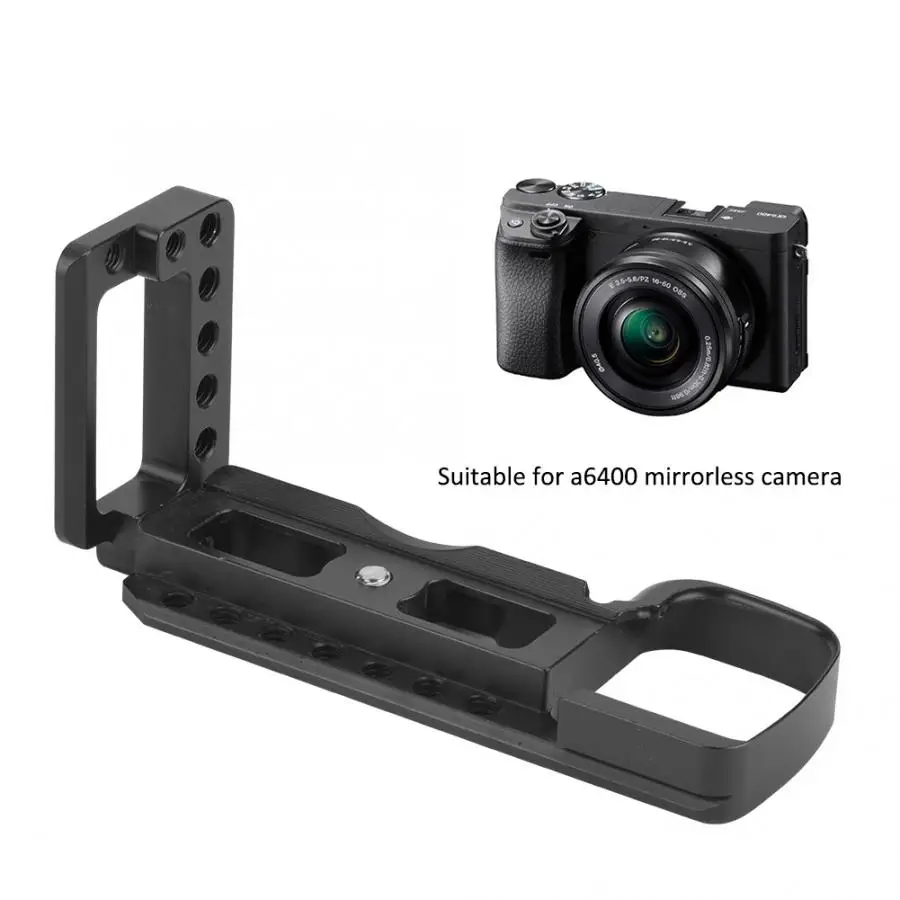 Алюминиевый сплав l-образный кронштейн быстросъемная пластина для sony a6400 беззеркальная камера быстросъемная пластина