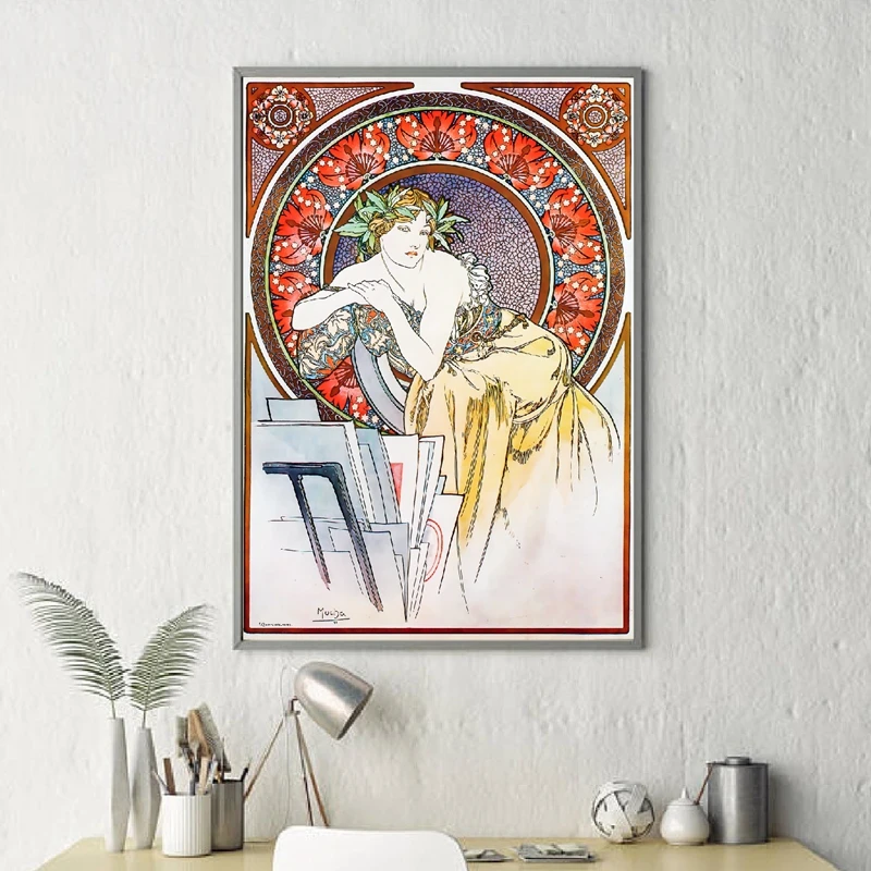 Alphonse Mucha Vintage Print-PH2150