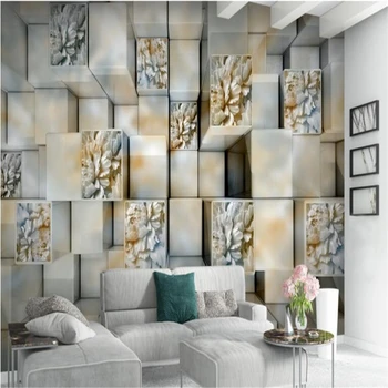 

beibehang Custom large-scale wallpaper HD beautiful 3D solid marble relief mural TV background wall stickers papel de parede 3d