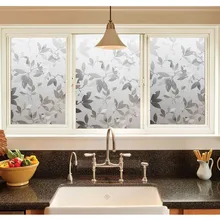 Матовый Ультрафиолетовые со статическим зажимом 60 см x 300 см гостиная раздвижные двери декоративная пленка окна плёнки privacy