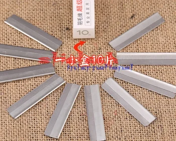 

by dhl 100 packs 10pcs/pack Eyebrow Trimmer Blades Eyebrow Cutter Equipment Super Feather Cut Special Platinum Coated Edge Blade