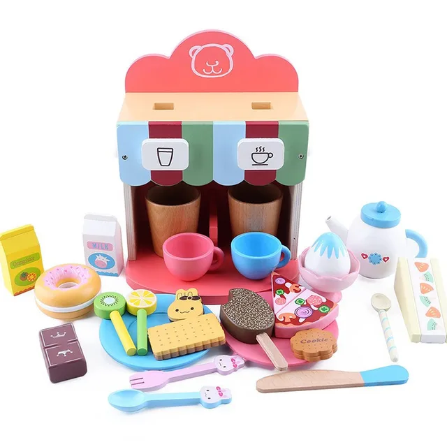 Anak Mesin Mainan Dapur Set Kayu Berpura Pura Sore Anak Mesin Mainan Dapur Set Kayu Berpura Pura Sore Kit Dengan