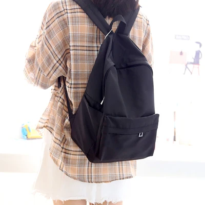 Красивый стиль карамельных цветов дизайн Модный женский рюкзак ученик средней школы книга рюкзак для отдыха - Цвет: black