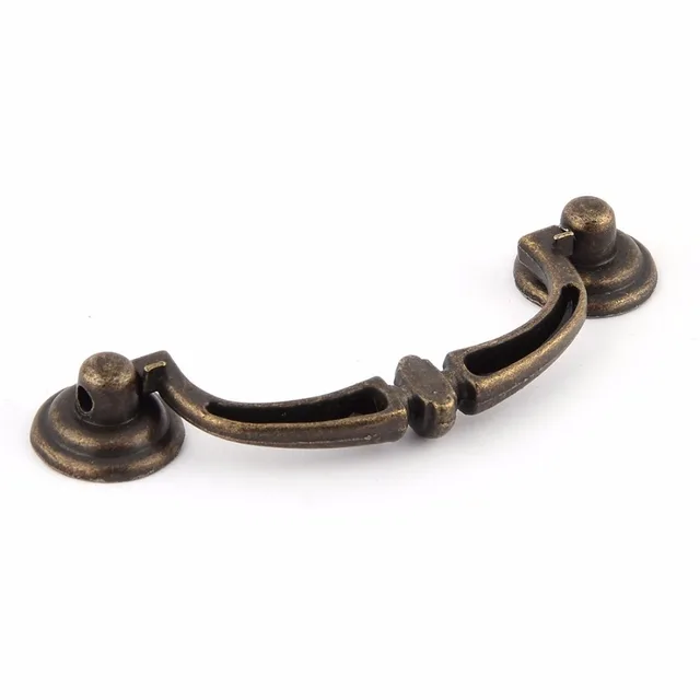 1x Vintage Drop Swing Pulls Drawer Dresser Pulls Handles Antique Bronze