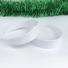 20 шт. 33 мм ширина Новые белые пластиковые резинки для волос широкие простые Стильные обручи для волос повязки на голову для DIY