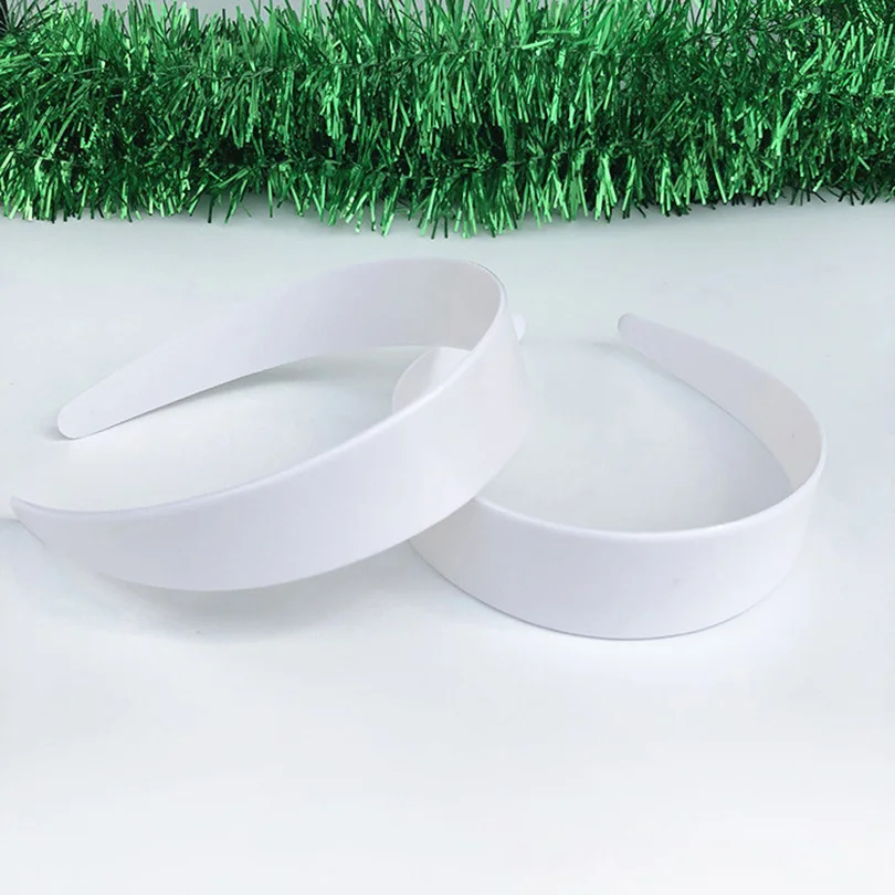 

20pcs 33mm Width Wholesale New White Plastic Hair Bands Wide Simple Style Hair Hoops Head Bands for DIY