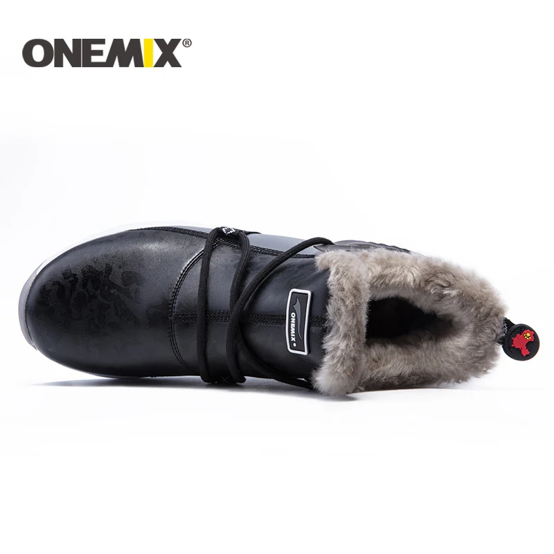 ONEMIX, новинка, зимняя обувь для бега, удобные мужские ботинки, женские ботинки, теплые шерстяные кроссовки, уличная спортивная обувь унисекс