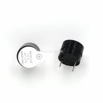 

10PCS/Lot 12V Mini Magnetic Active Buzzer Alarm Ringer Black INGT 9.6mm New