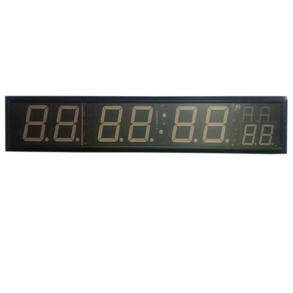 " 8 цифр светодиодные часы с функцией обратного отсчета тренировки таймер для гаража дома тренажерный зал Crossfit Обучение EMOM Табата фитнес таймер