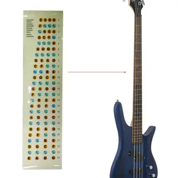 

1 Pc Guitar Sticker Fretboard Note Label for 4 String Bass
