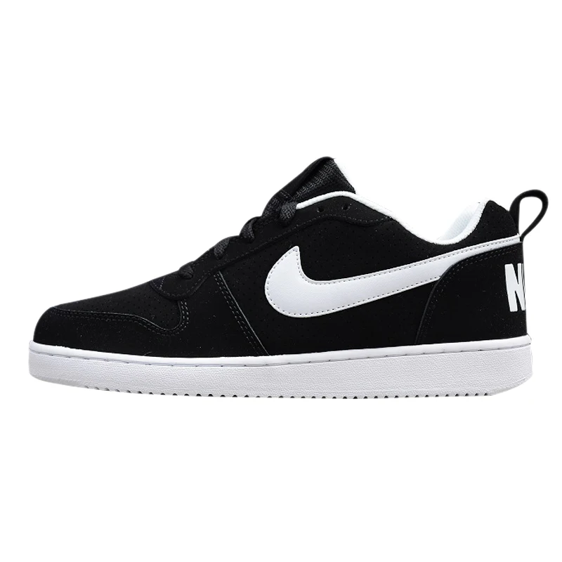 nike court borough low black mens