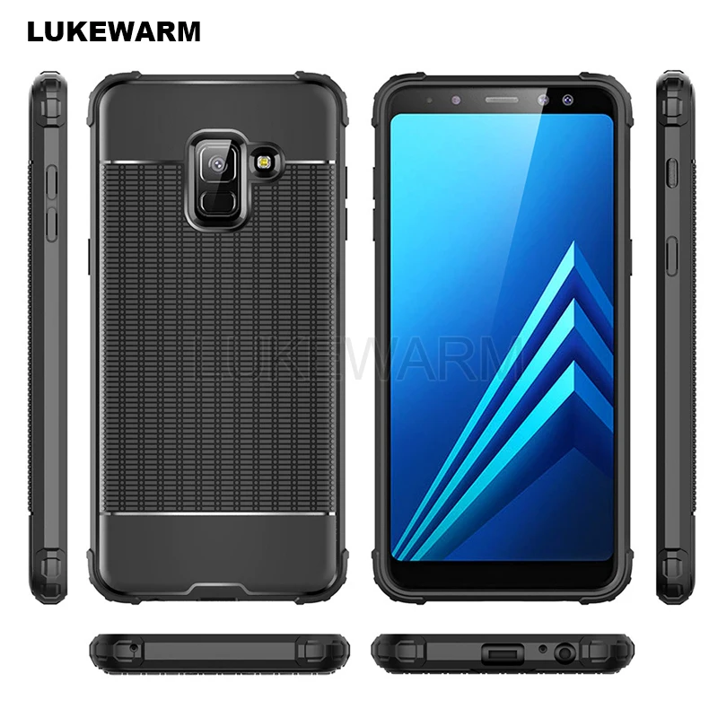 

Silicon Case For Samsung Galaxy A7 A6 A8 plus J8 J6 J4 2018 Note 9 8 S8 S9 Plus S7 J3 J7 J5 2017 Armor TPU Shockproof Case Cover