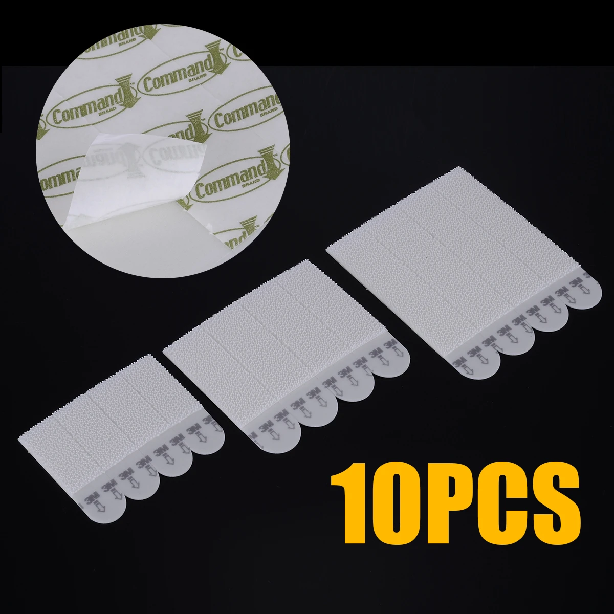 10pcs Command Picture Fram Hanging Strip Non-mark Command Hooks Damage-free Wall Stickers