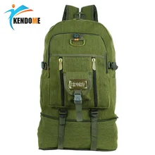 50L large Capacity Outdoor Sports Backpack Top Quality Canvas Travel Rucksack Heavy Duty Bag Mountaineering BackPack