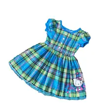 2 3 4 ans filles d’été en coton à carreaux robe enfants vêtements pour l’été bébé filles marque de mode vêtements