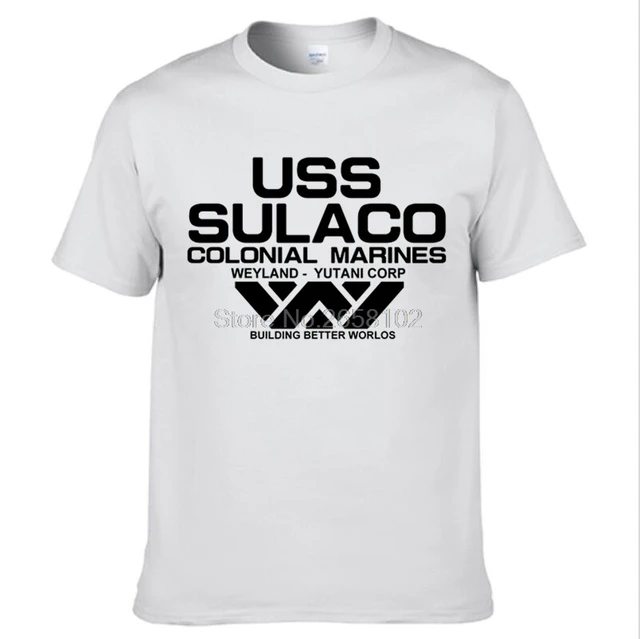 Aliens Colonial Marines tranquilícese YUTANI-USS Sulaco Verde Camiseta OZ01450 