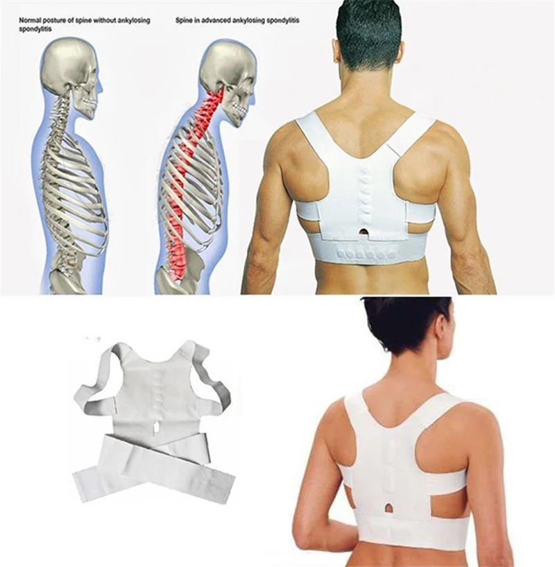 

Back Brace Posture Corrector Back Shoulder Support Straighten Out Brace Belt Orthopaedic Adjustable Unisex Health