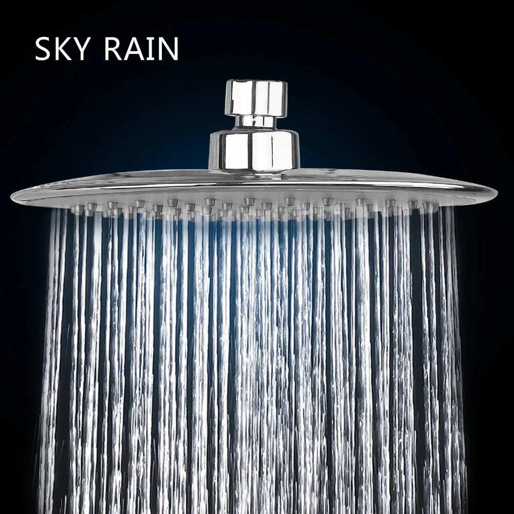 

SKY RAIN Modern Design ABS Chrome Plated 8 Inch Ultra Thin Rainfall Overhead Shower Head
