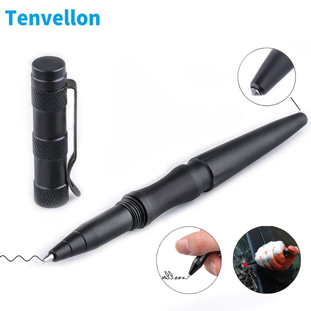 Tenvellon тактическая ручка защита, Личная безопасность инструмент обороны товары для самообороны Вольфрам ручка стальные ручки Детская