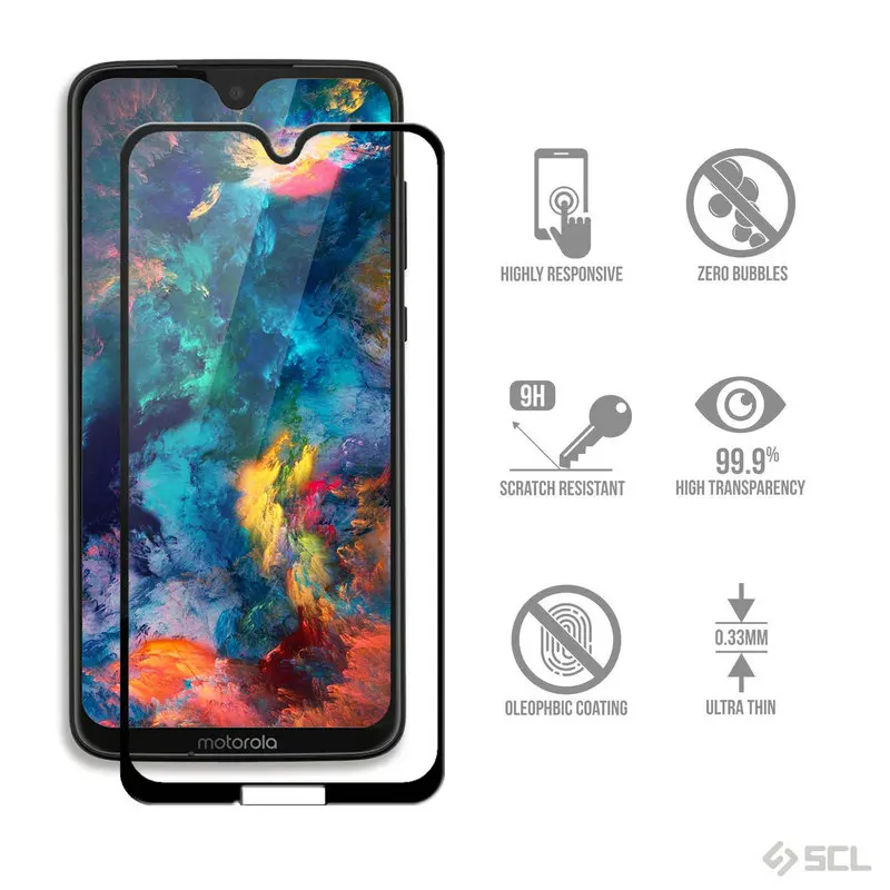 

Full Cocer Glass Film Case for Motorola Moto G7 for Moto G7 Plus for Moto G7 Play G7 Power Tempered Glass Screen Protectors