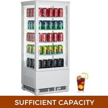 

3.46cu. ft. Commercial Beverage LED Lighted Display Refrigerator Merchandiser