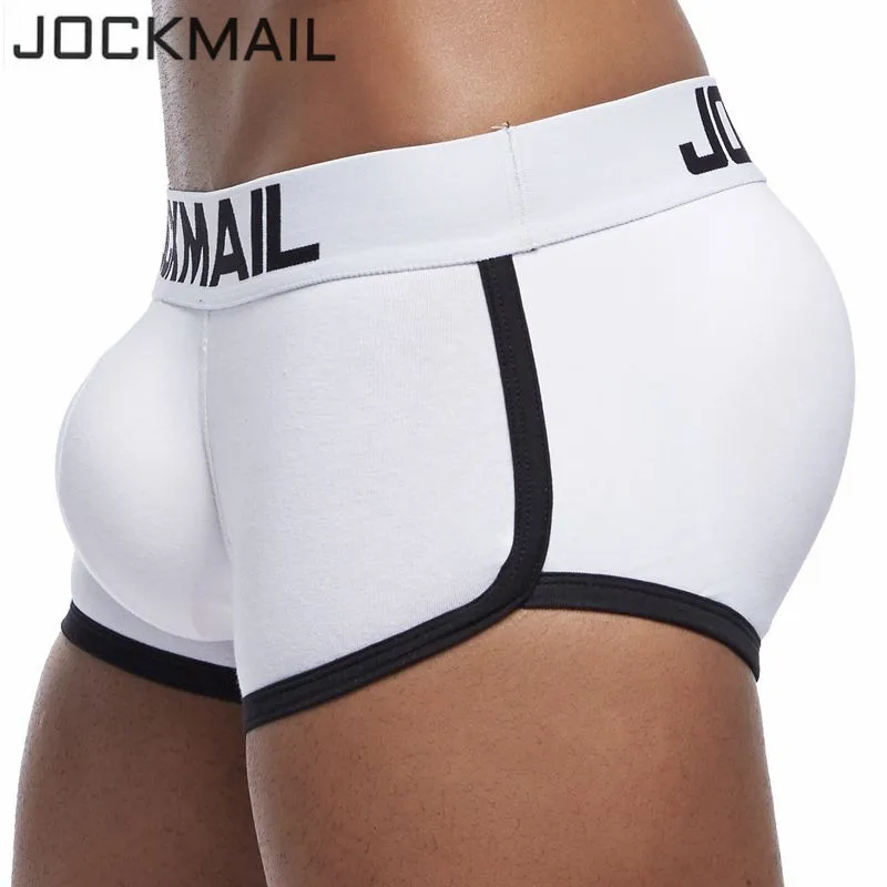 JOCKMAIL Брендовое Мужское нижнее белье для геев боксеры с карманом спереди