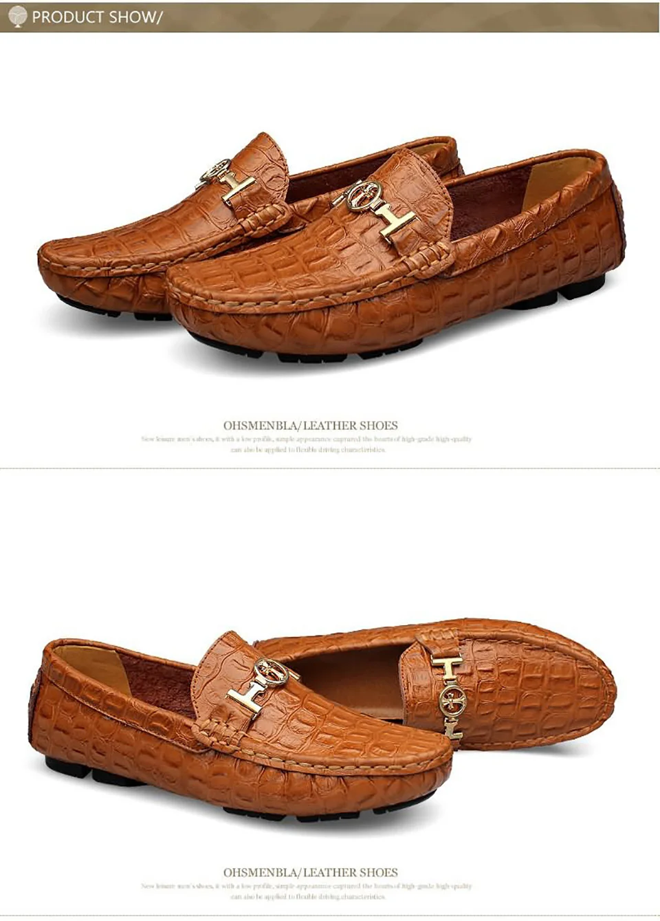 Plardin/брендовые модные стильные Мягкие Мокасины размера плюс; мужские лоферы; Высококачественная обувь из натуральной кожи с металлическим украшением; мужская обувь на плоской подошве