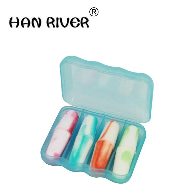 

HANRIVER 2018 new 4 pairs of a supply anti noise quiet earplugs Learn to sleep with the snoring noise sound sleep earplugs