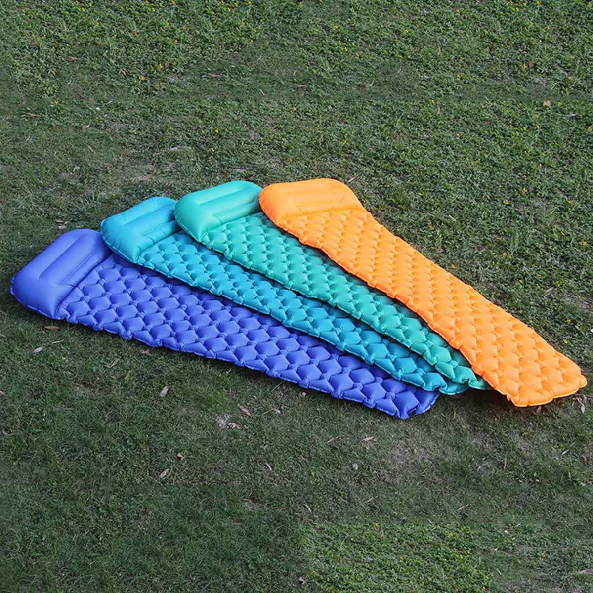 Надувной матрас camping mats 127х193х24см - 96 фото