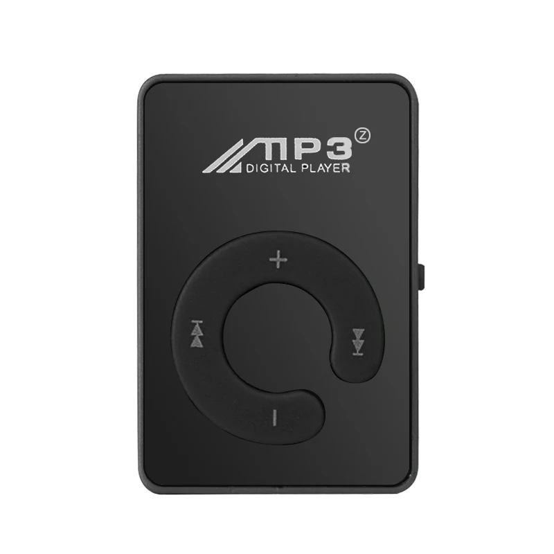 MP3 плеер мини MP3 плеер с поддержкой 8 Гб TF карты с USB кабелем Студенческая подарочная карта MP3 мини портативный Mp3 высокое качество элегантный - Цвет: Черный