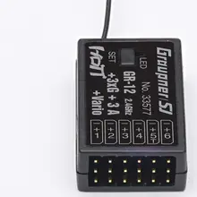 Граупнер GR-12+ 3xG+ 3A+ VARIO приемника 3-Axis Gyro гироскоп стабильность 6CH приемник