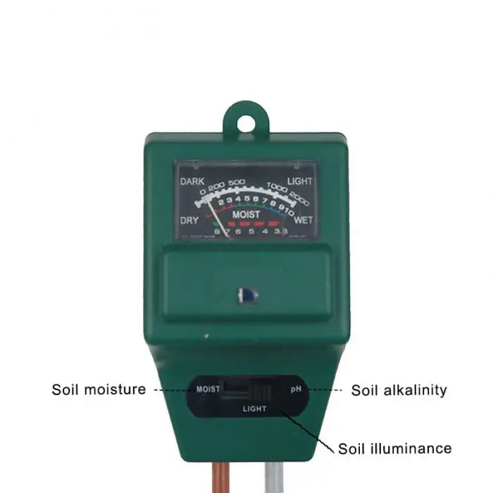 3 в 1 тестер почвы комплект PH светильник измеритель влажности детектор для дома сад газон ферма DAG-корабль