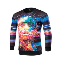 2017 fashion thickening men leisure brand fashion leisure male print avatars jumper man