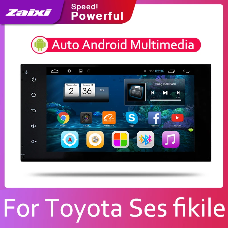 

ZaiXi 2din Car multimedia Android Autoradio Car Radio GPS player For Toyota Ses fikile 2004~2019 Bluetooth WiFi Mirror link Navi